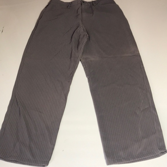 Men's Gray Striped Pants size 34 Outseam 43 - Picture 7 of 7